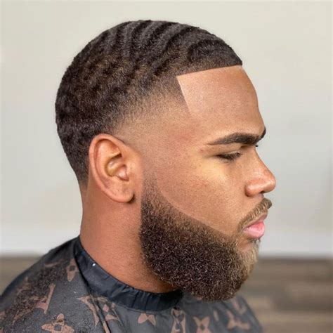 low bald fade with beard